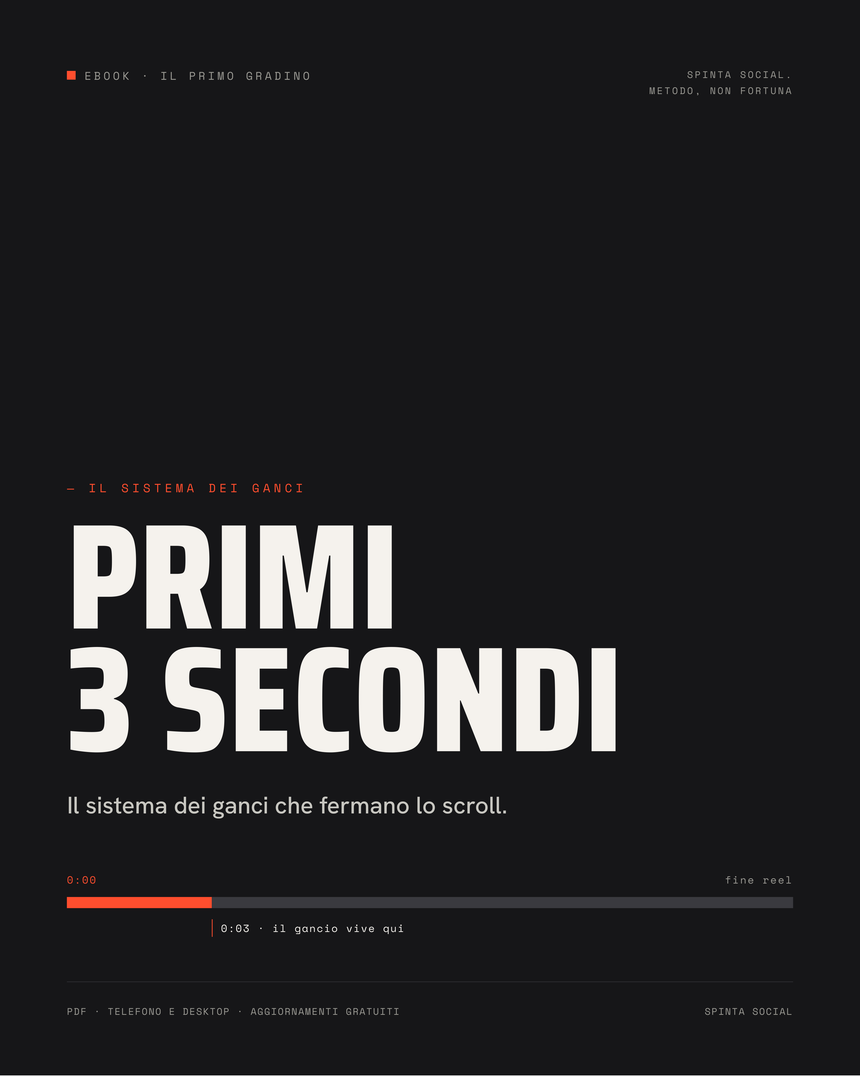 Primi 3 secondi — Il sistema dei ganci che fermano lo scroll